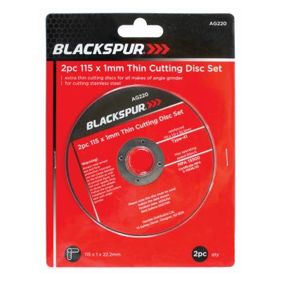 Blackspur 115 x 1mm Thin Cutting Disc Set Blackspur 115 x 1mm Thin Cutting Disc Set